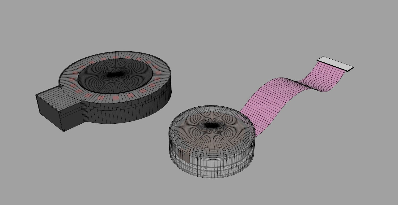 Neuralink with Charger 3D model_4