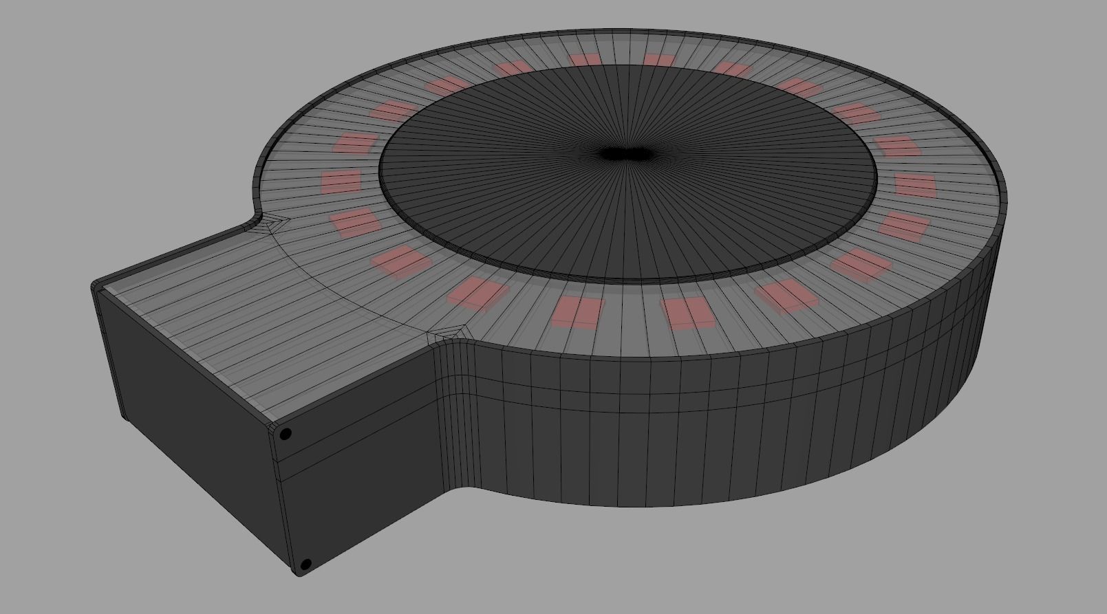Neuralink with Charger 3D model_8