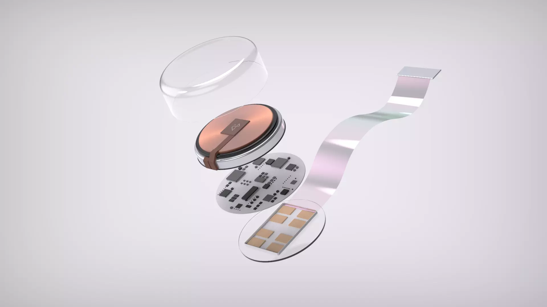 Neuralink with Charger 3D model_0