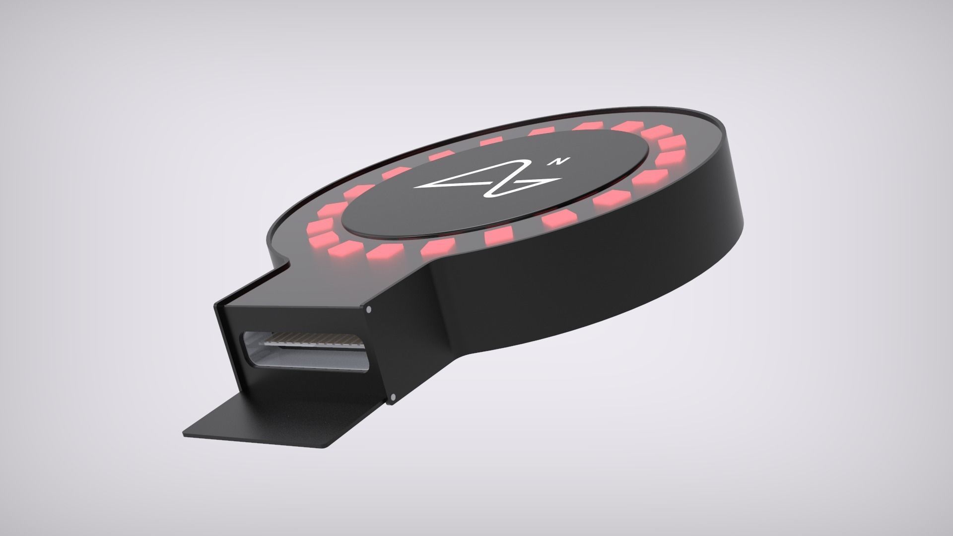 Neuralink with Charger 3D model_2