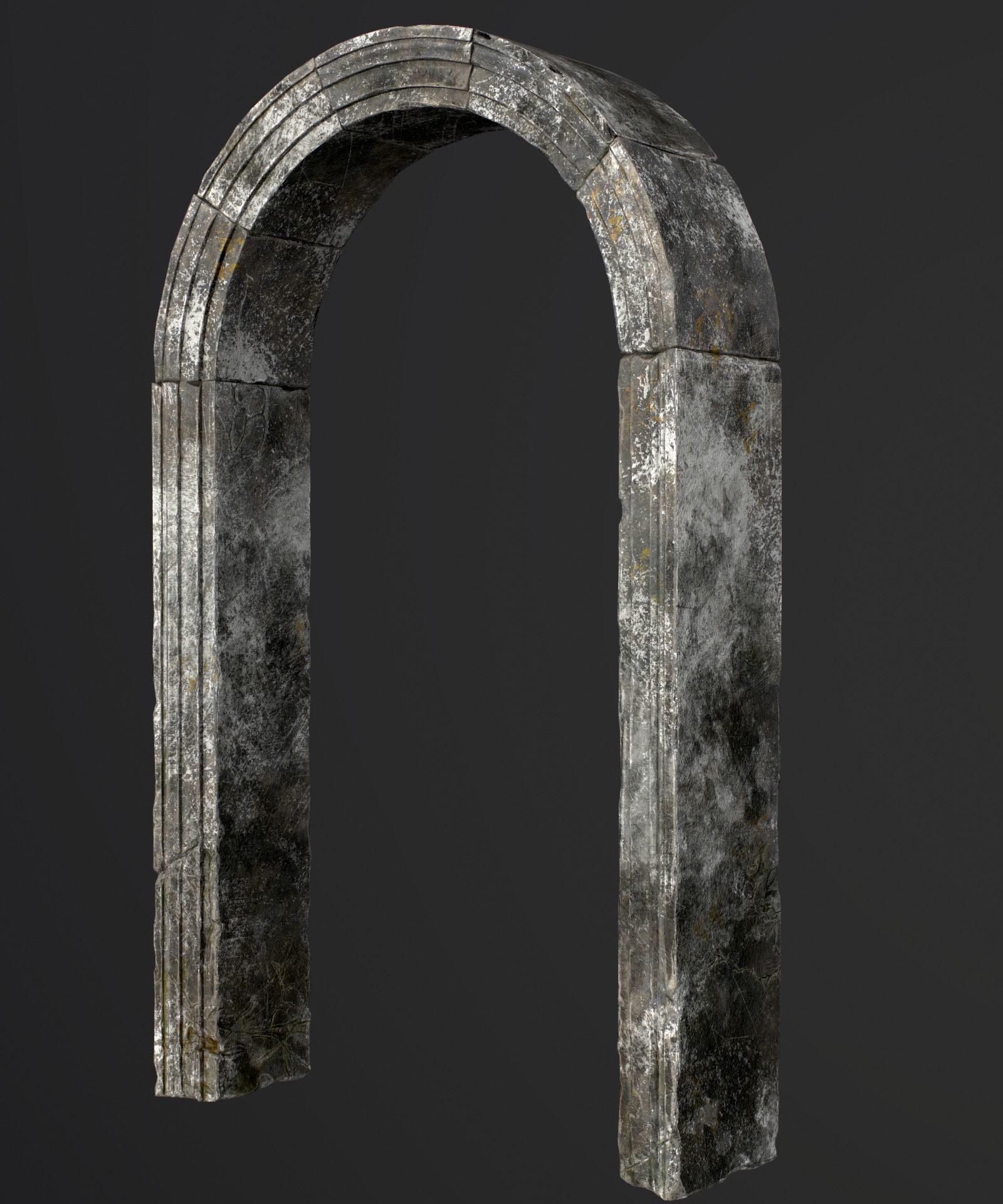 Medieval Stone Arch  Low-poly 3D model_3