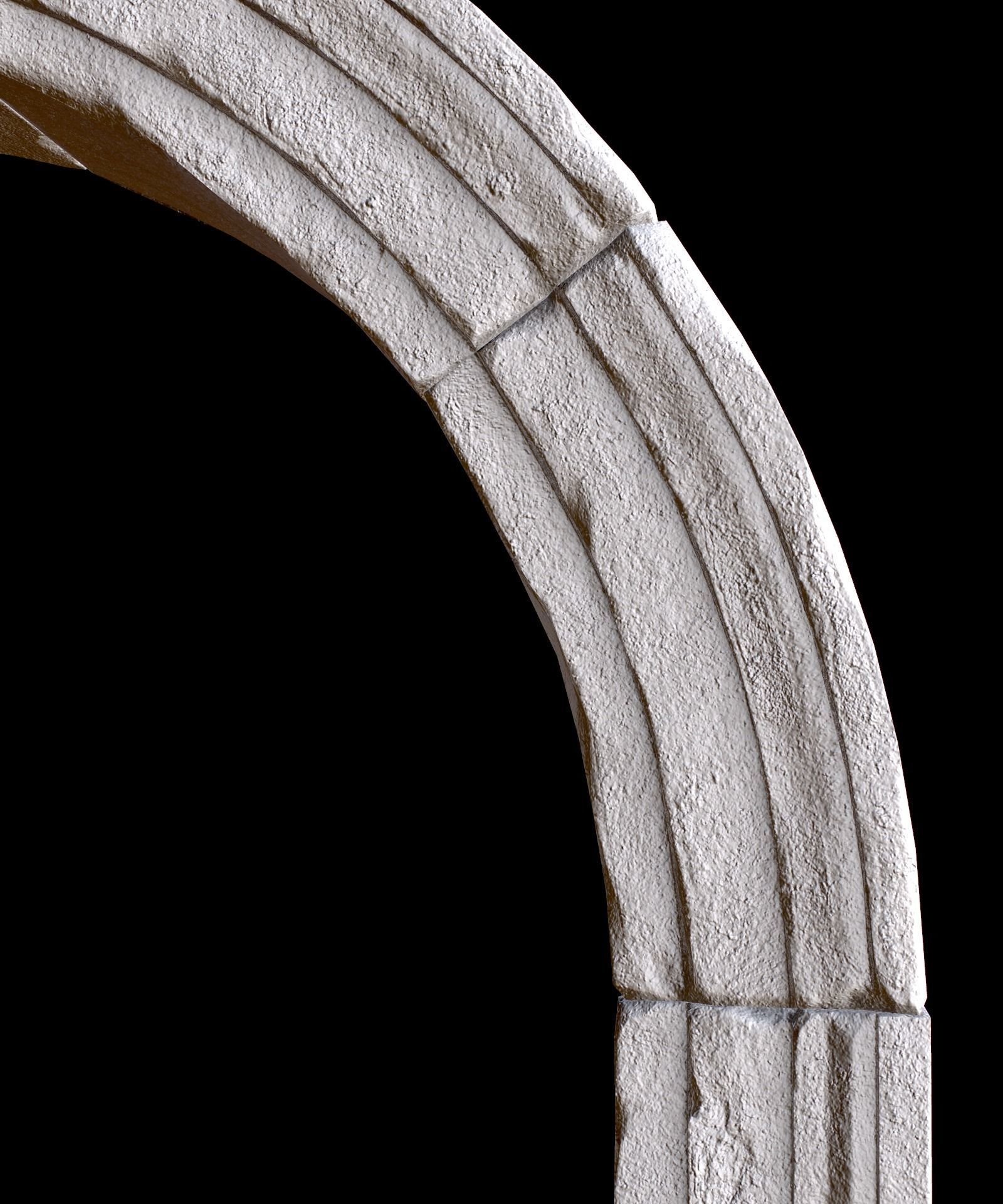 Medieval Stone Arch  Low-poly 3D model_37