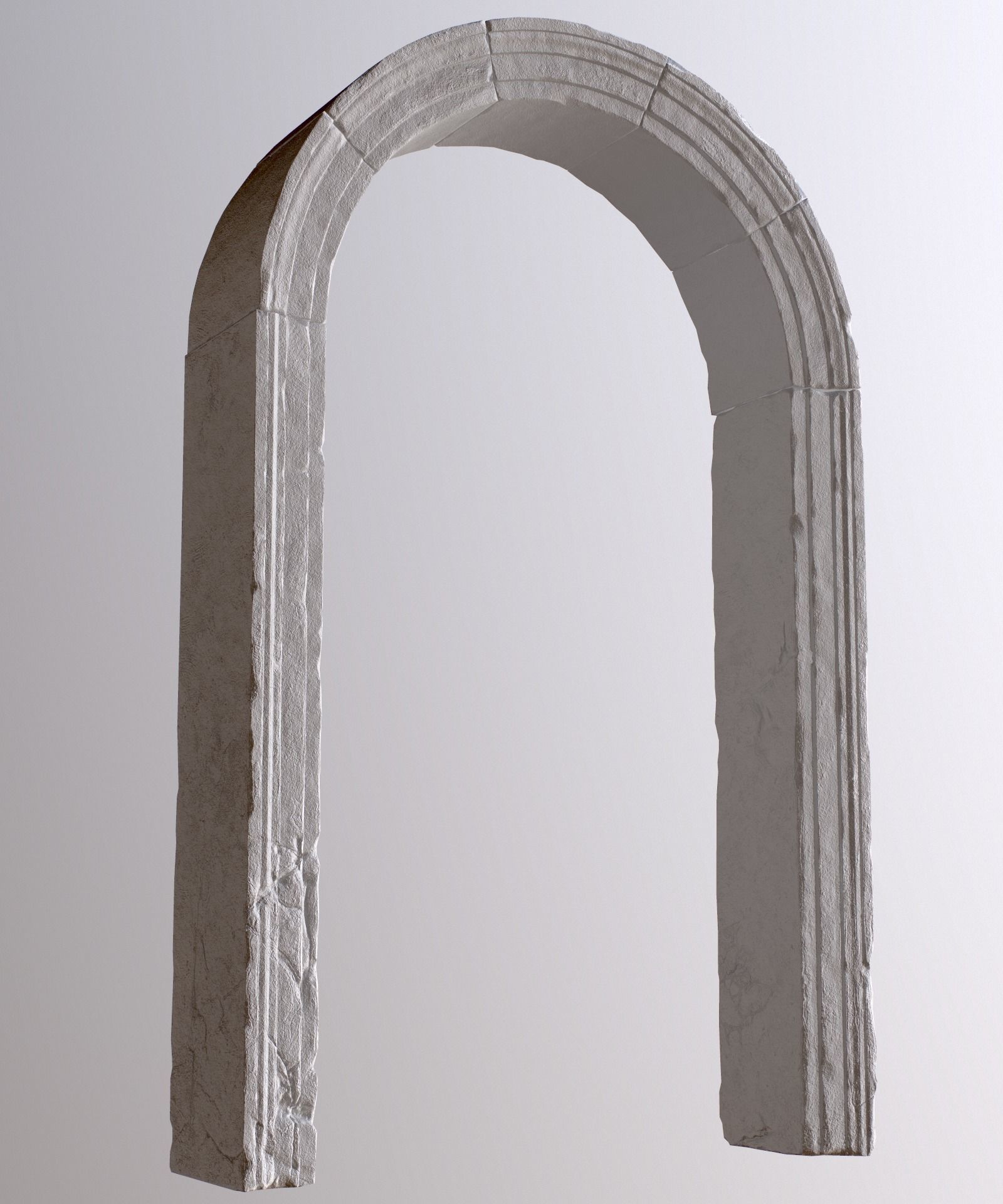 Medieval Stone Arch  Low-poly 3D model_32