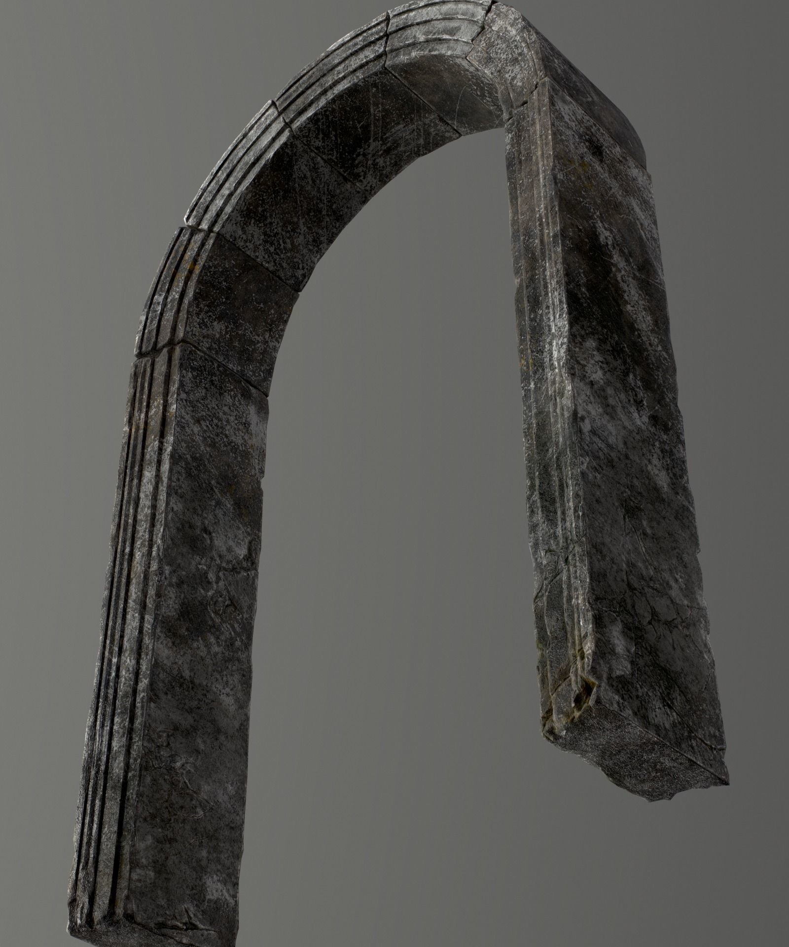 Medieval Stone Arch  Low-poly 3D model_21