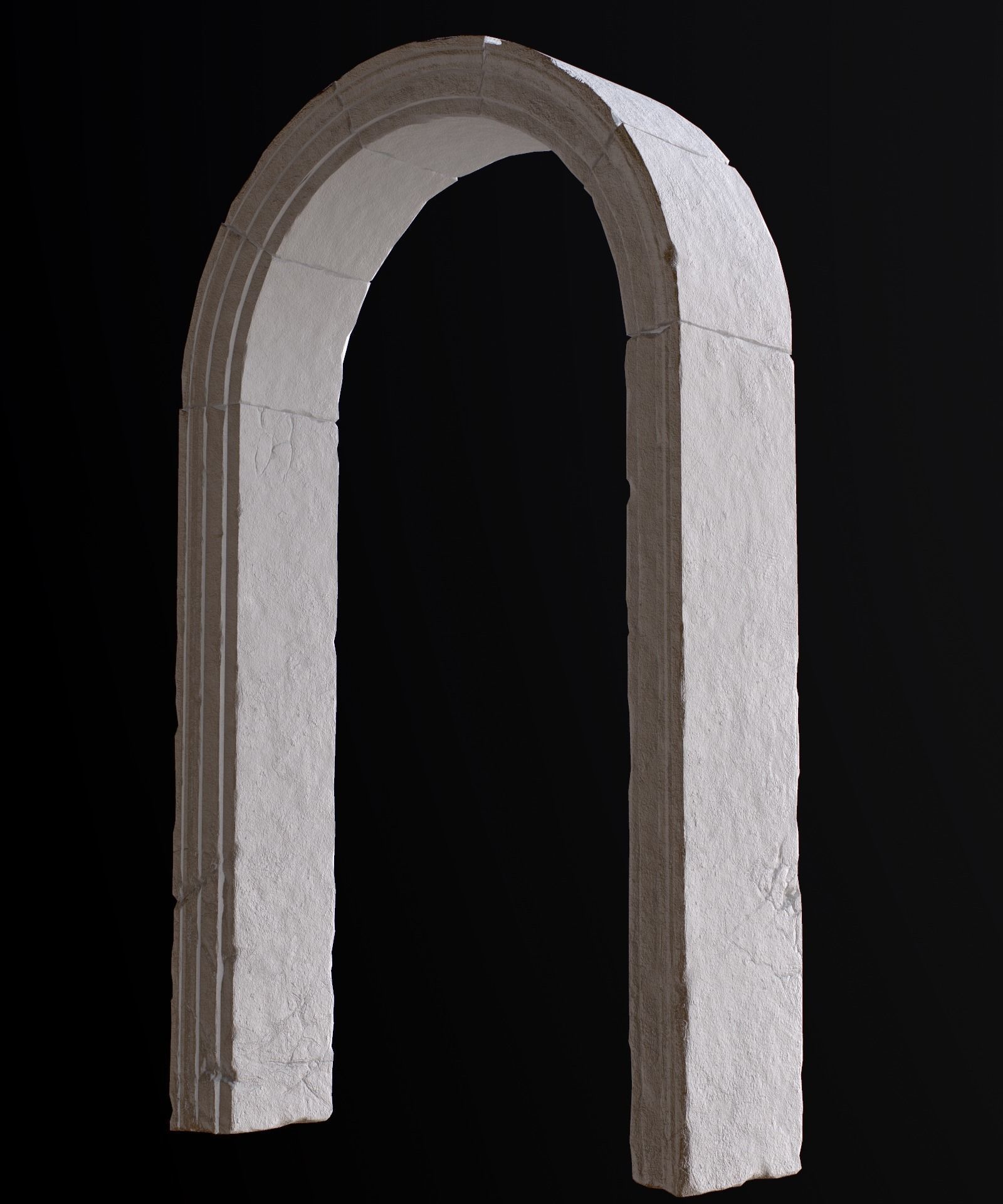 Medieval Stone Arch  Low-poly 3D model_34