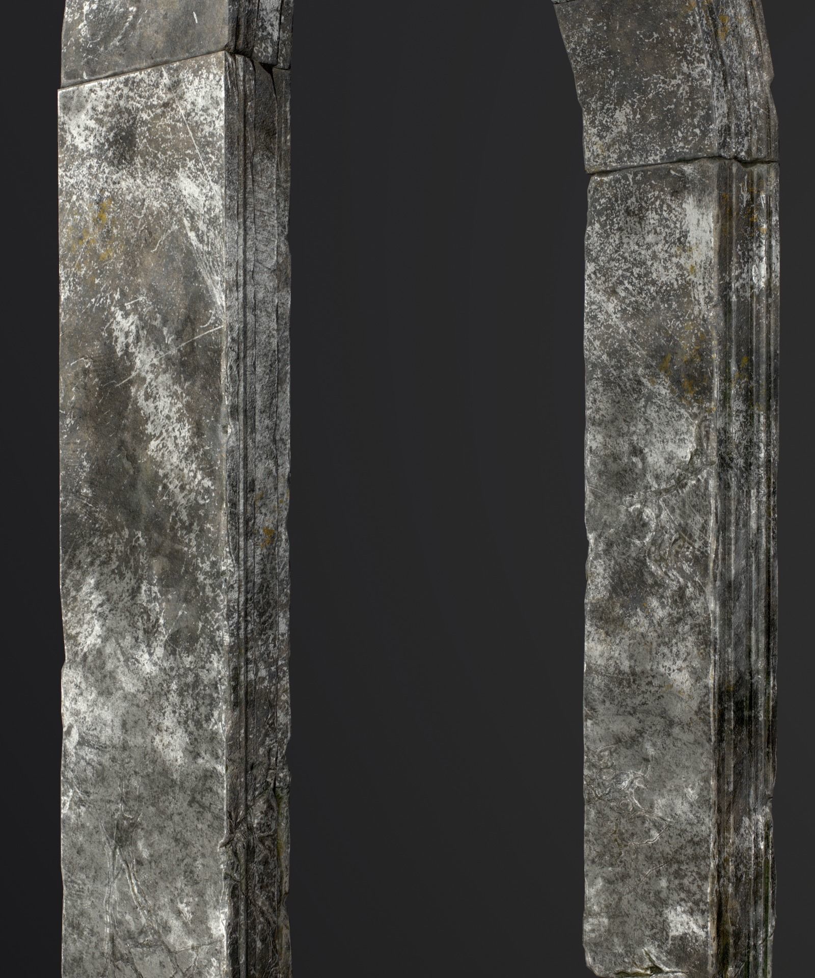 Medieval Stone Arch  Low-poly 3D model_14