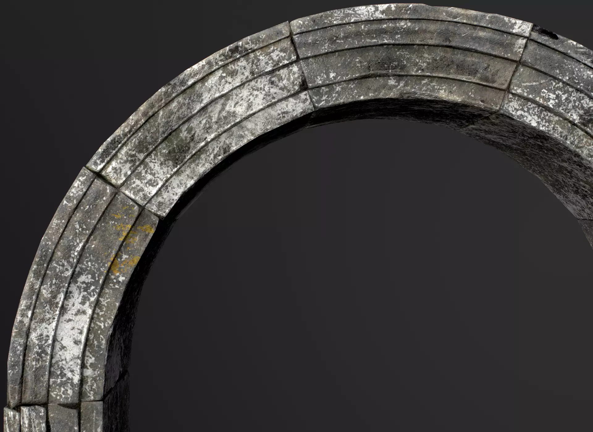 Medieval Stone Arch  Low-poly 3D model_0