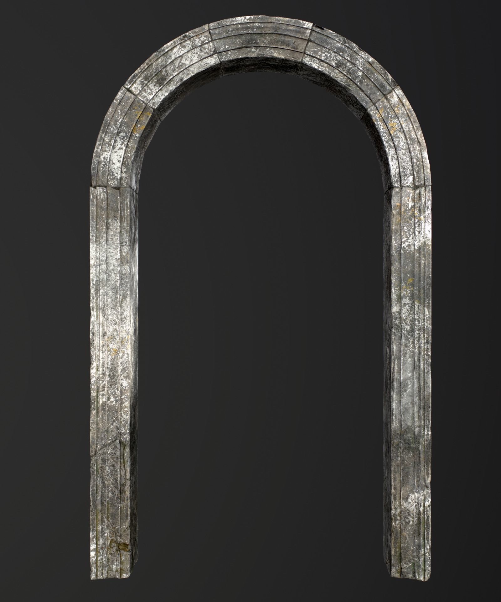 Medieval Stone Arch  Low-poly 3D model_7