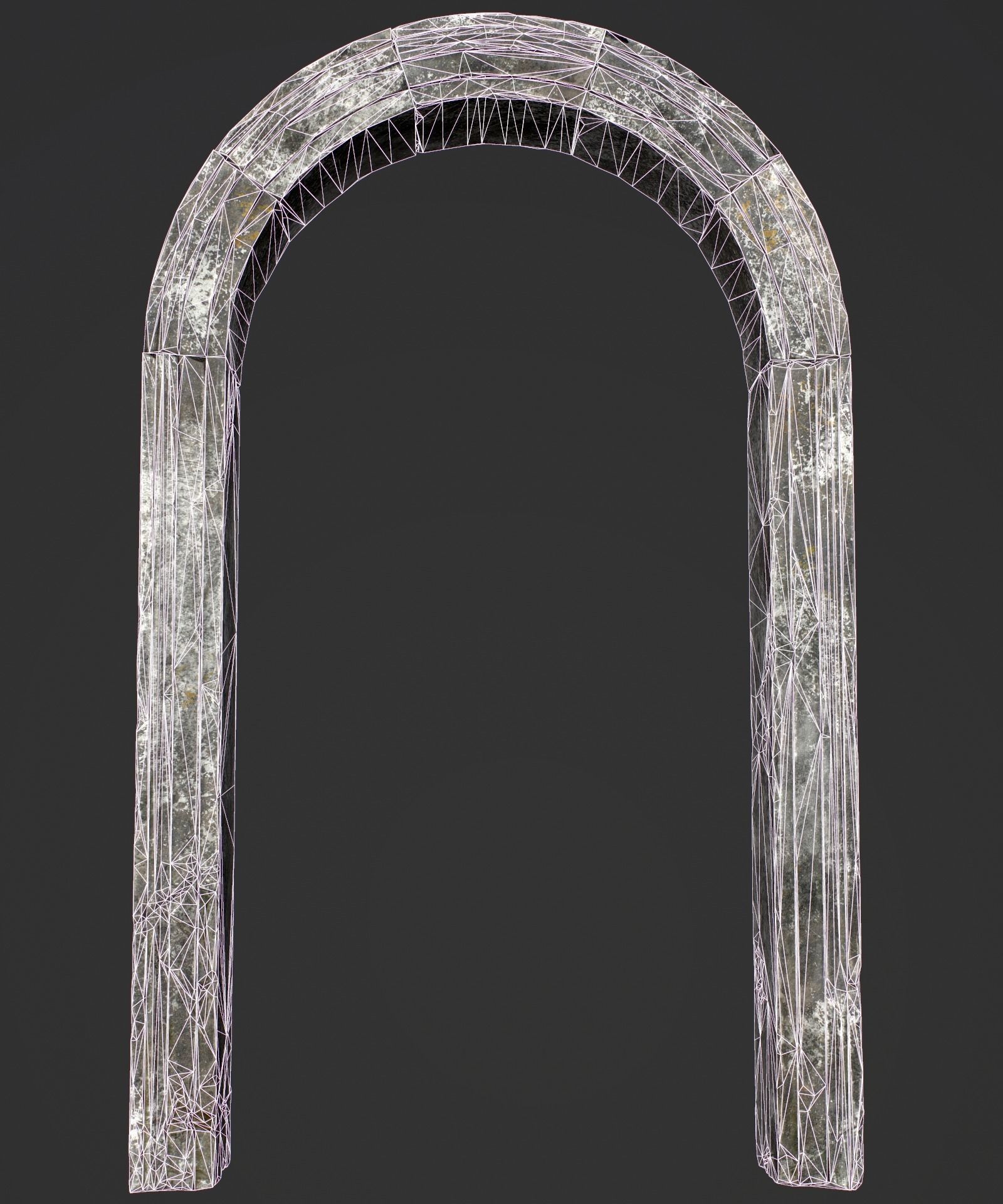Medieval Stone Arch  Low-poly 3D model_30
