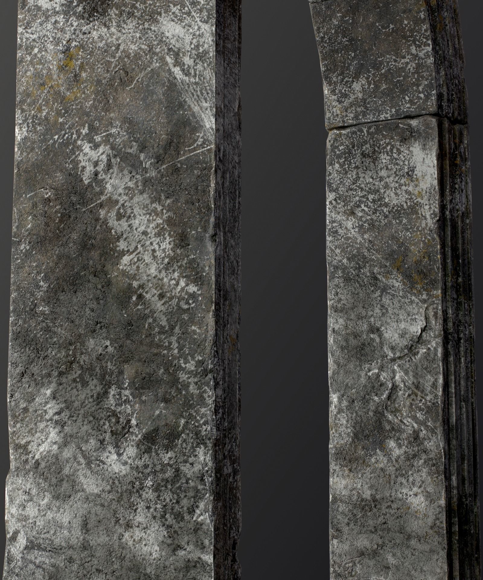 Medieval Stone Arch  Low-poly 3D model_16