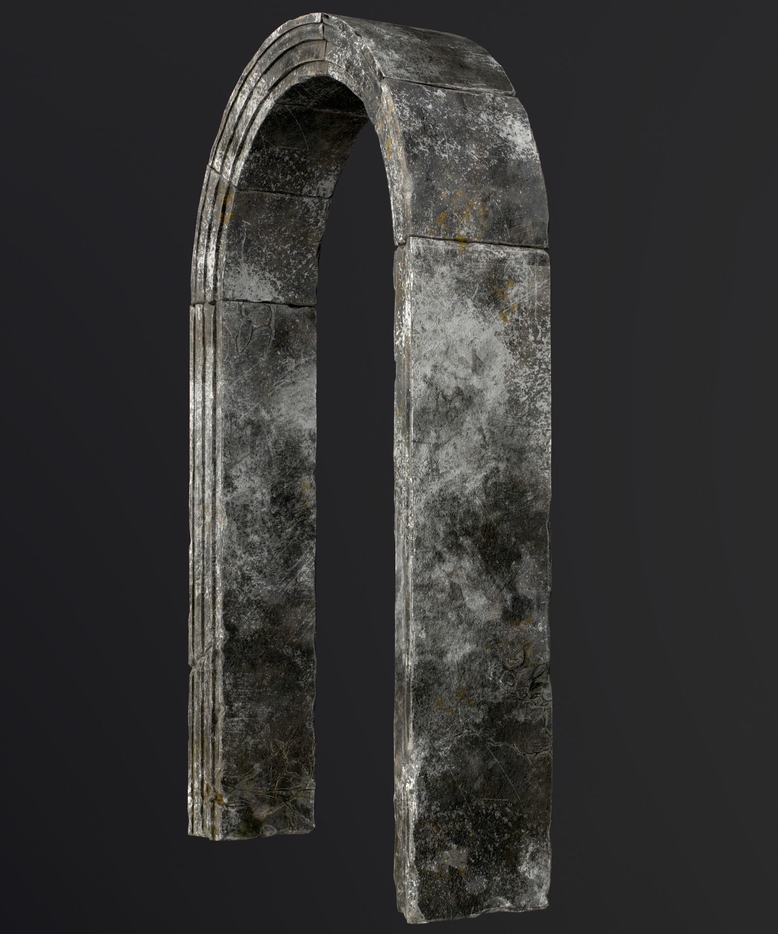 Medieval Stone Arch  Low-poly 3D model_8