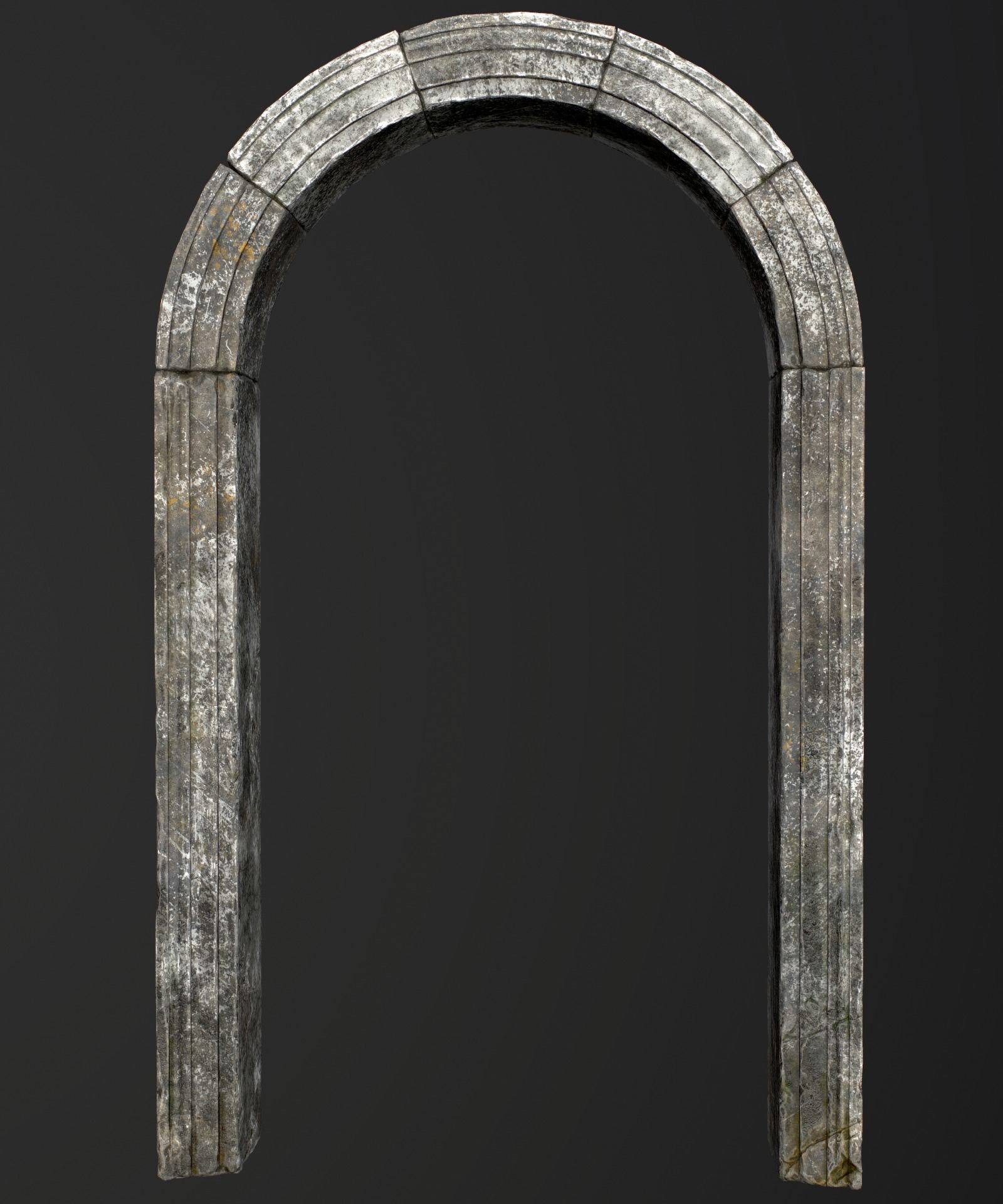 Medieval Stone Arch  Low-poly 3D model_10