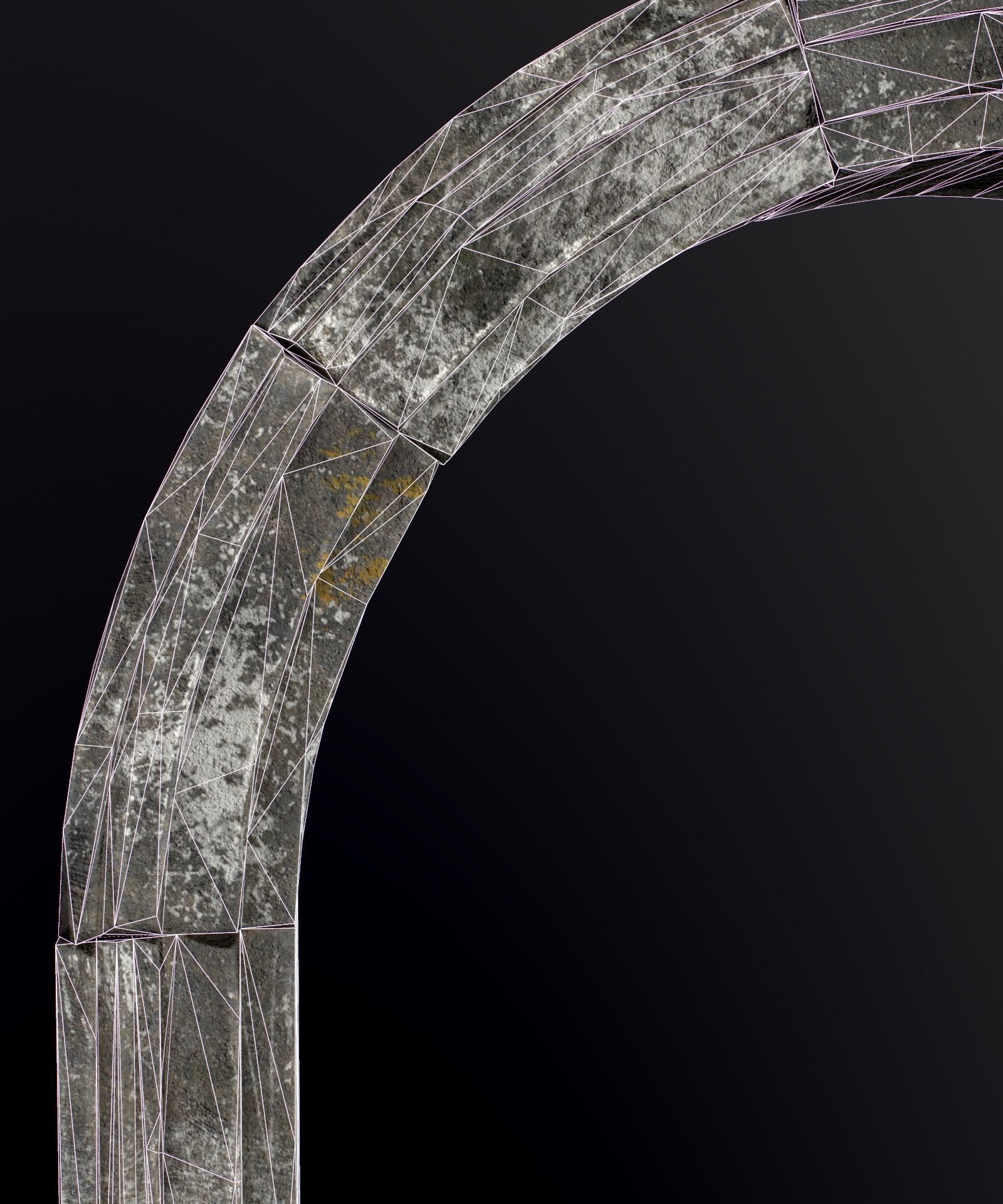 Medieval Stone Arch  Low-poly 3D model_31