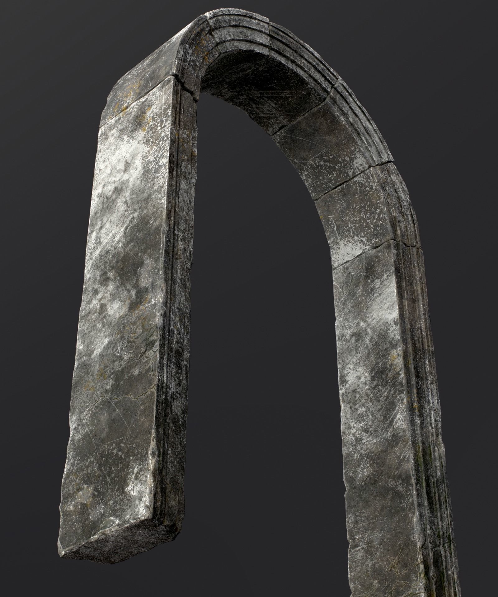 Medieval Stone Arch  Low-poly 3D model_20