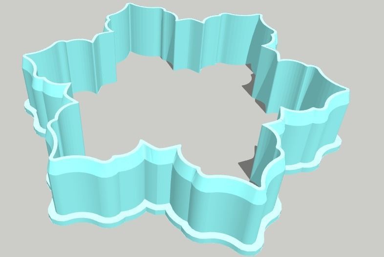 Snow Cookie Cutter Set 3D print model_4