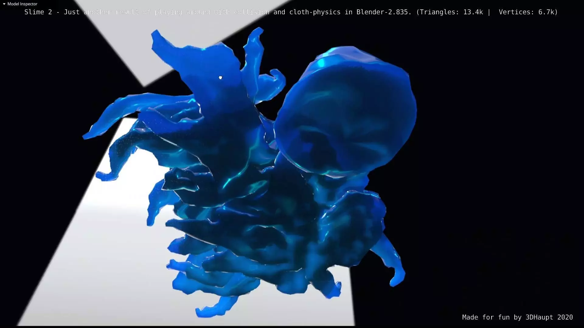 Slime 2 liquid Free low-poly 3D model