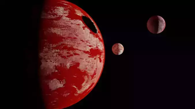 Planet With Two Moons