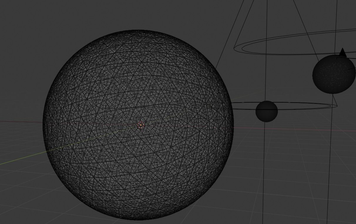 Planet With Two Moons 3D model_3