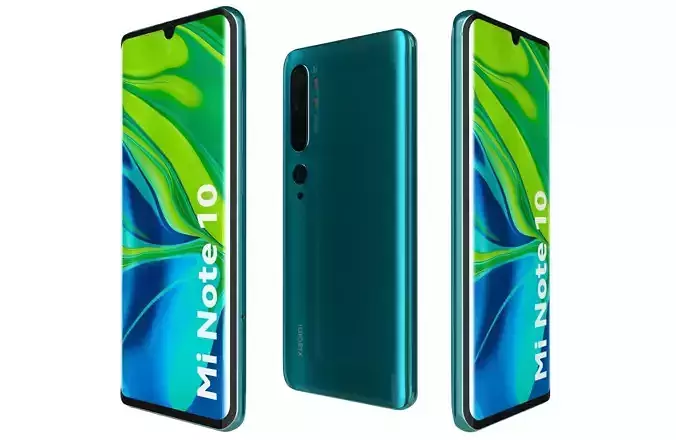Xiaomi Mi Note 10 Aurora Green