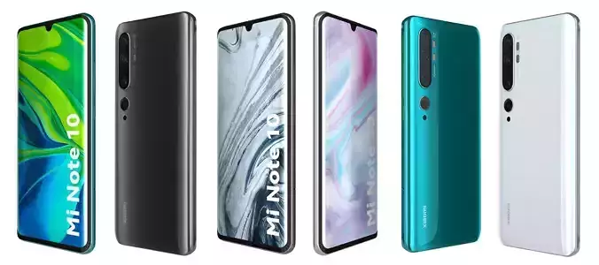 Xiaomi Mi Note 10 All Colors