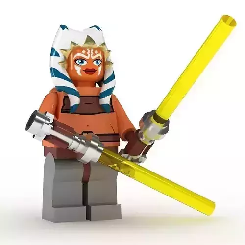 LEGO Minfigure Ashoka Tano 3D model
