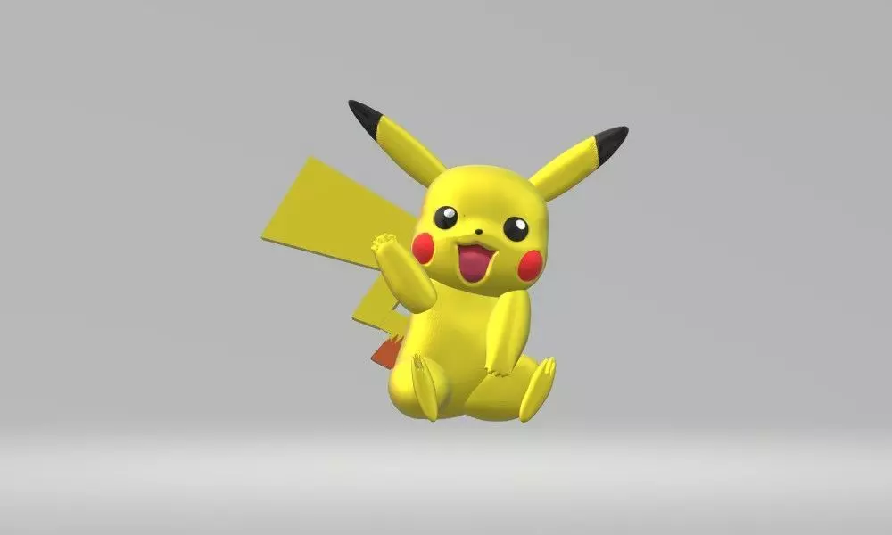 Pikachu pokemon 3D print model_0