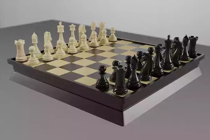 Chess Table 3D model