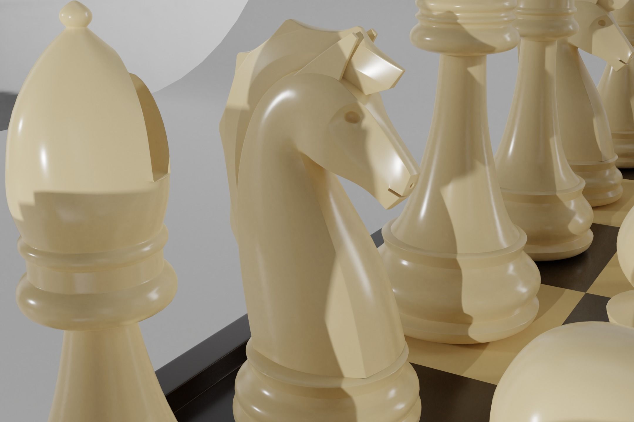 Chess Table 3D model_3