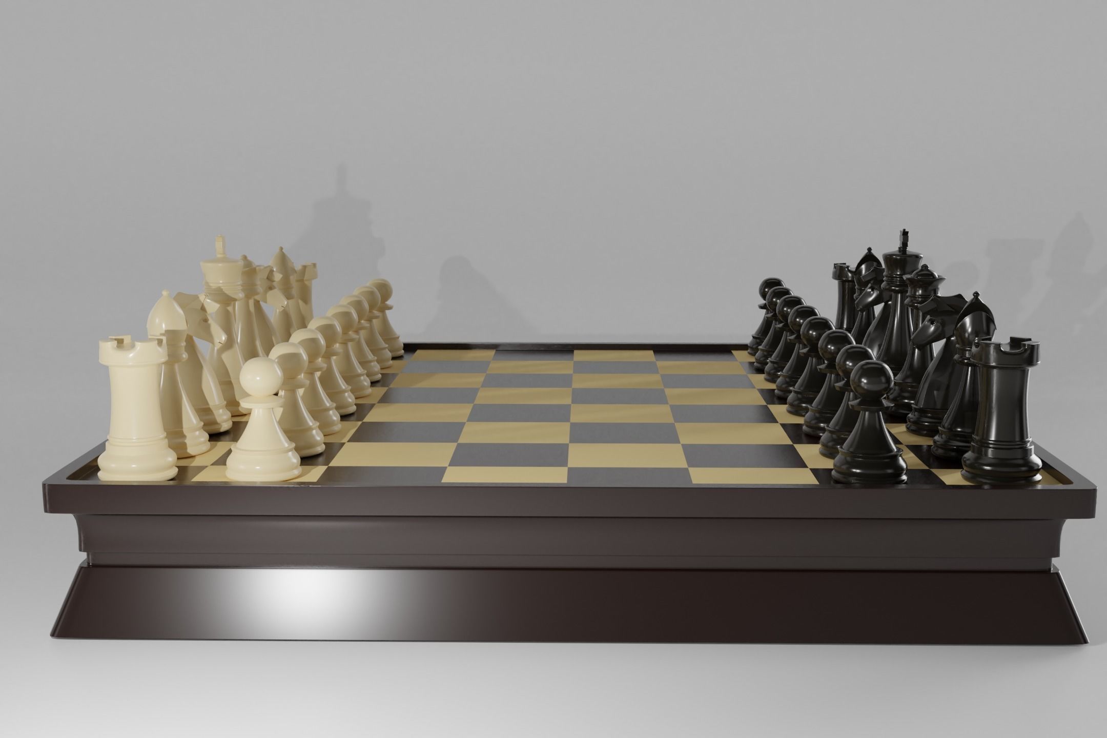 Chess Table 3D model_1