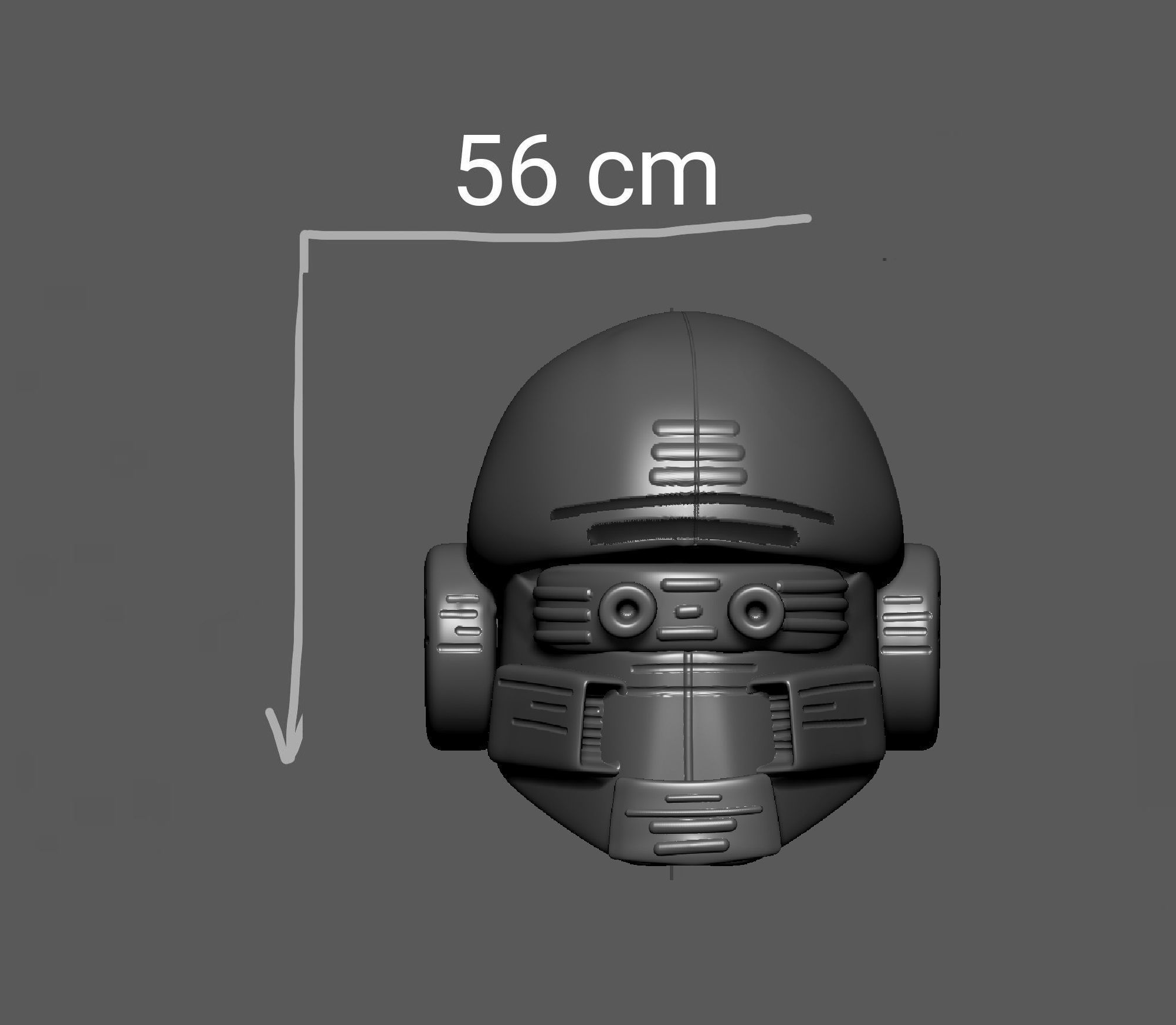 helmet high poly sculpt 3d printable ver 7 3D model 3D model_6