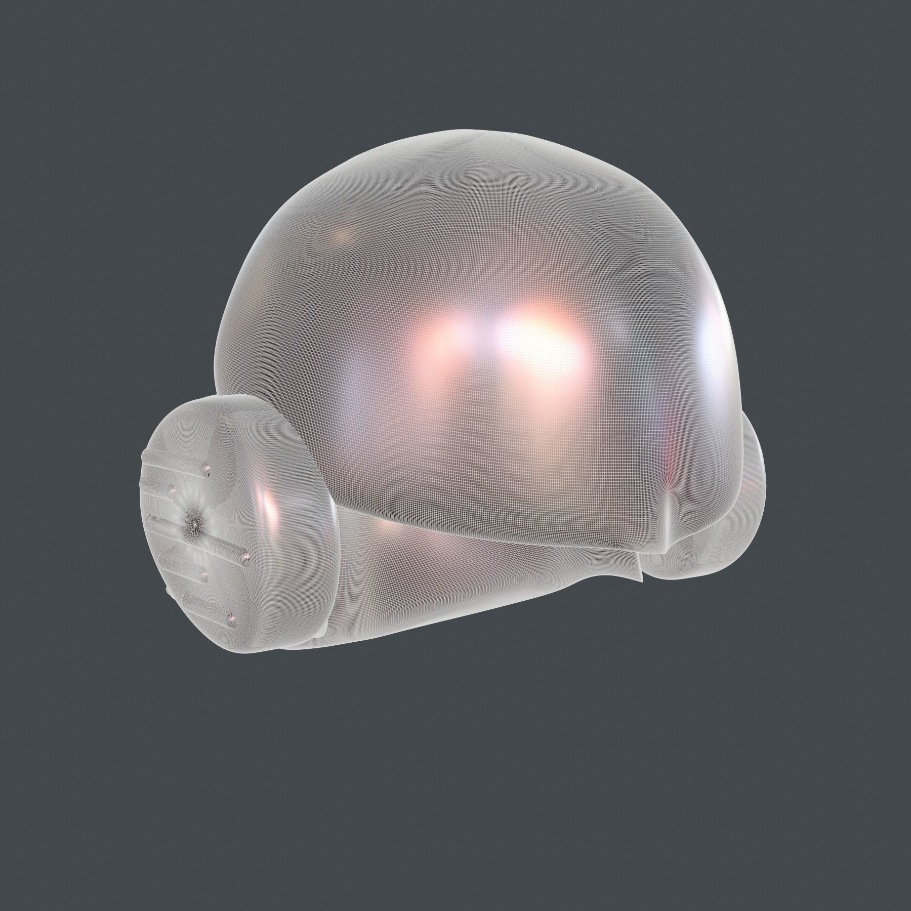helmet high poly sculpt 3d printable ver 7 3D model 3D model_8