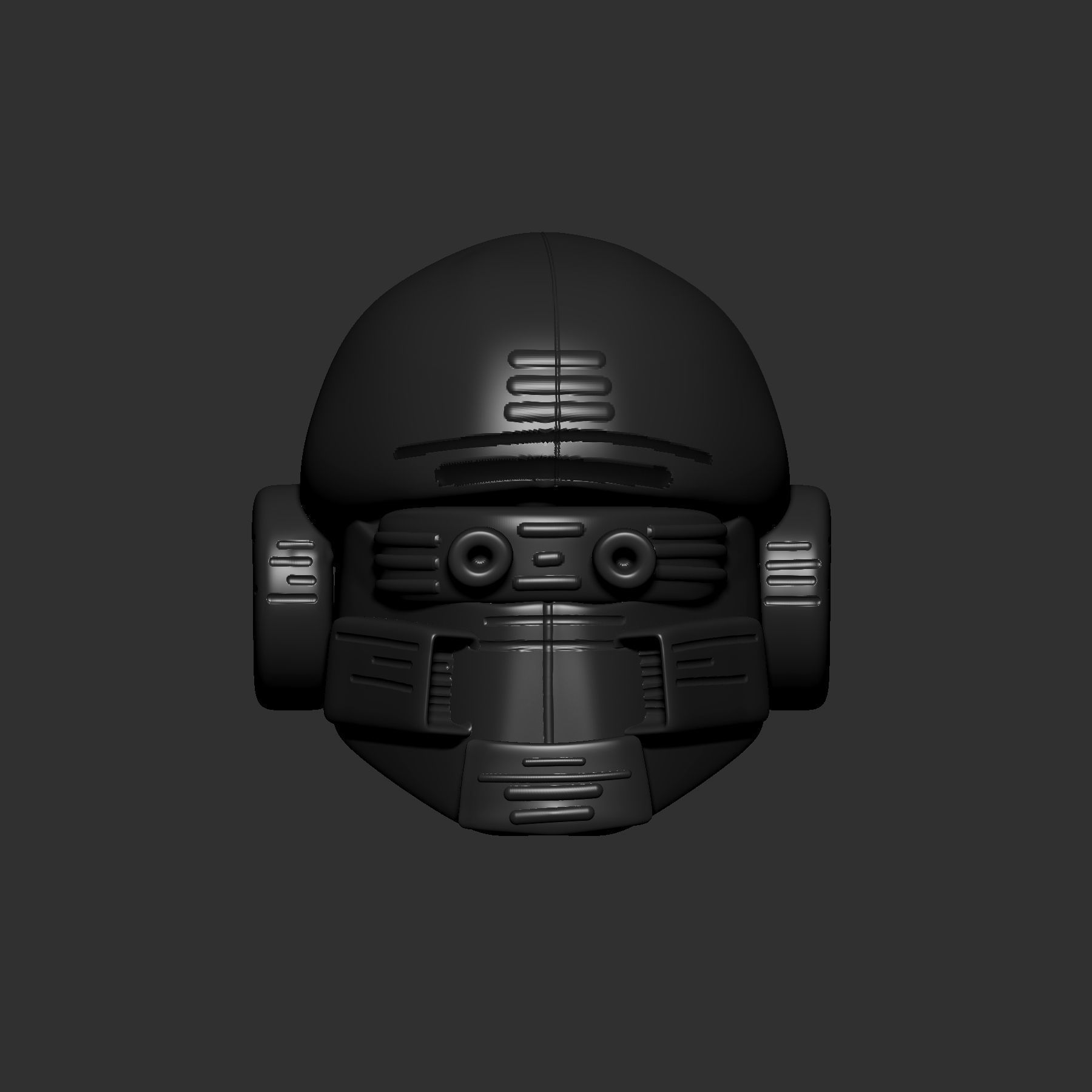 helmet high poly sculpt 3d printable ver 7 3D model 3D model_1