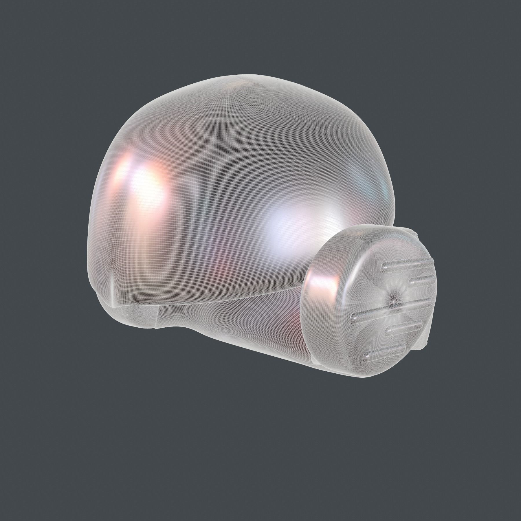 helmet high poly sculpt 3d printable ver 7 3D model 3D model_7