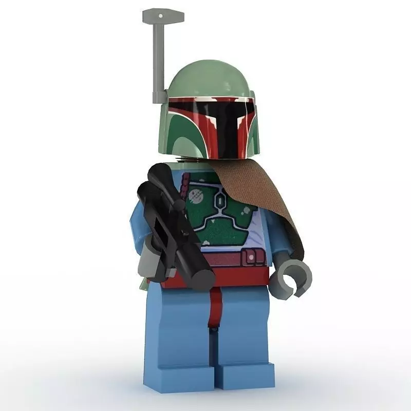 LEGO Minfigure Boba Fett new 3D model_0