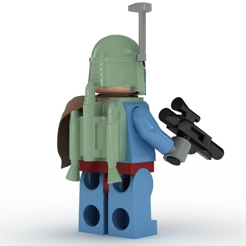 LEGO Minfigure Boba Fett new 3D model_1