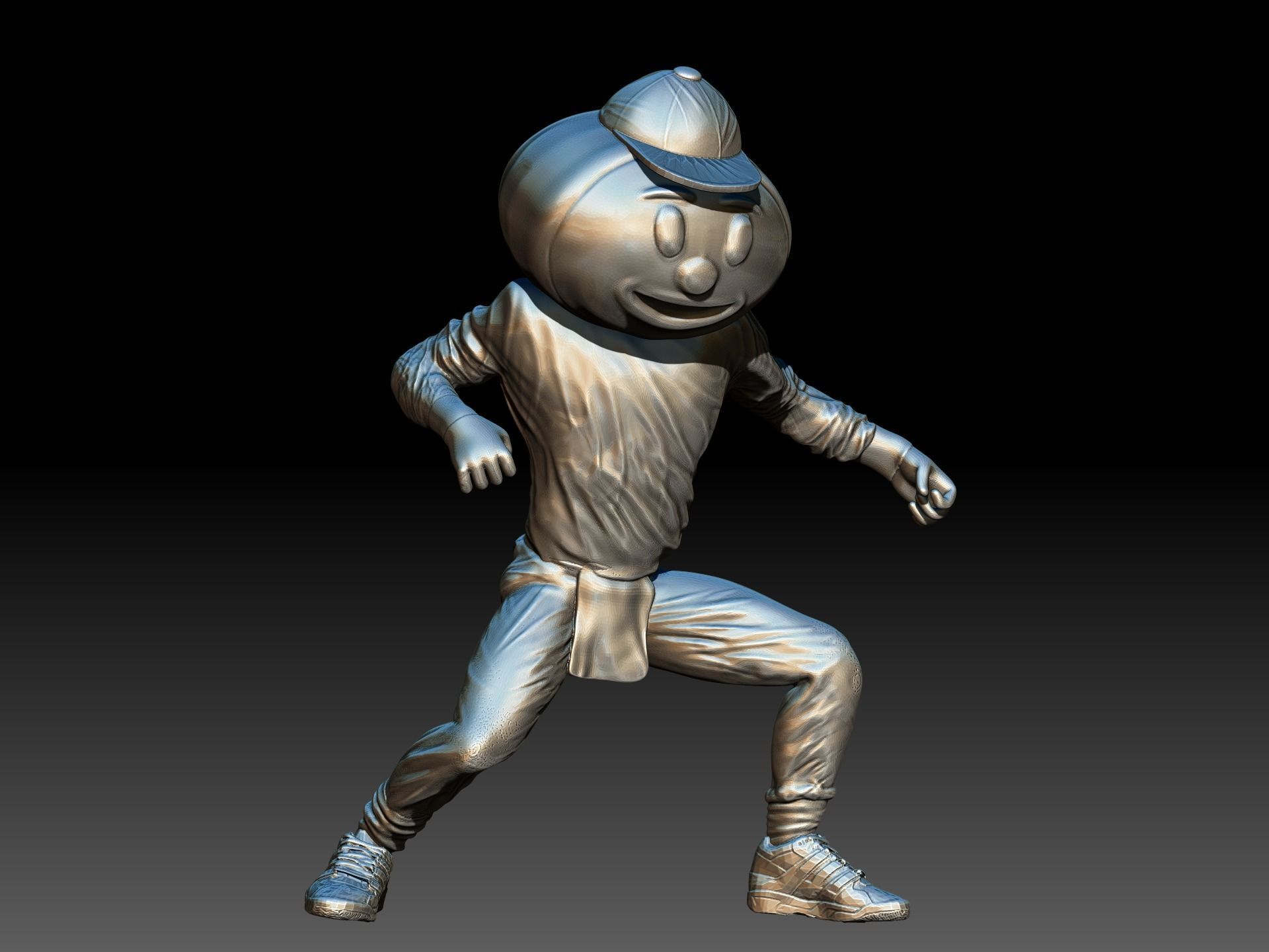 brutus buckeye mascot 3D print model_1