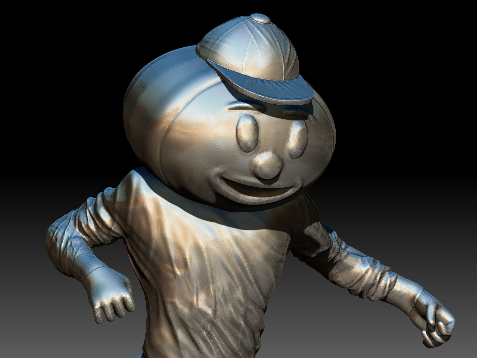 brutus buckeye mascot 3D print model_10