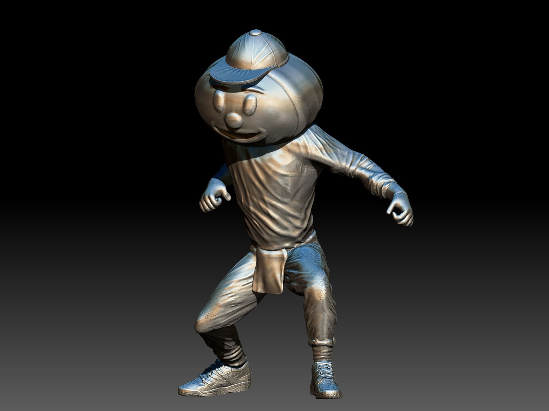 brutus buckeye mascot 3D print model_2