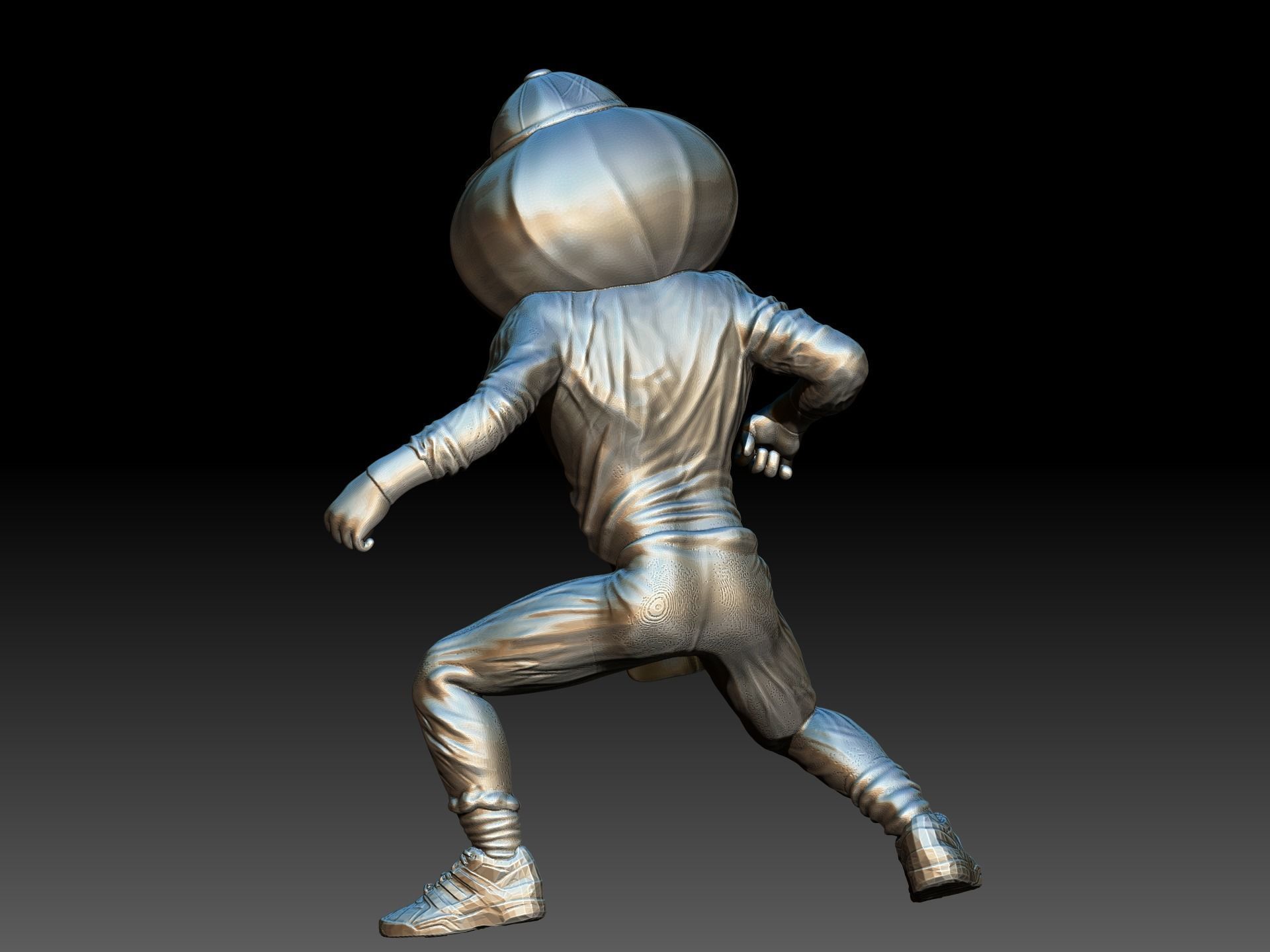 brutus buckeye mascot 3D print model_5