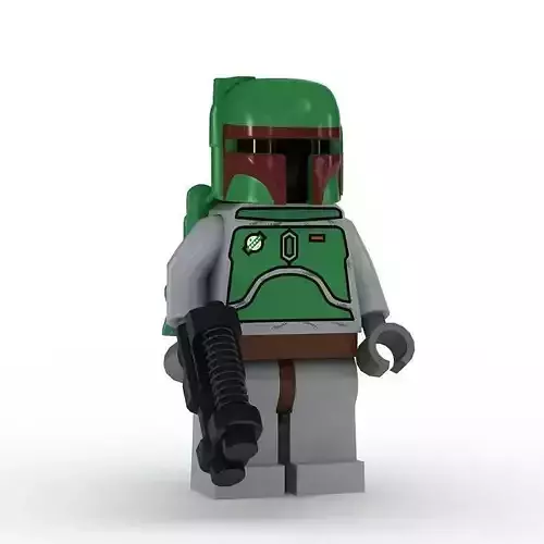 LEGO Minfigure Boba Fett older 3D model