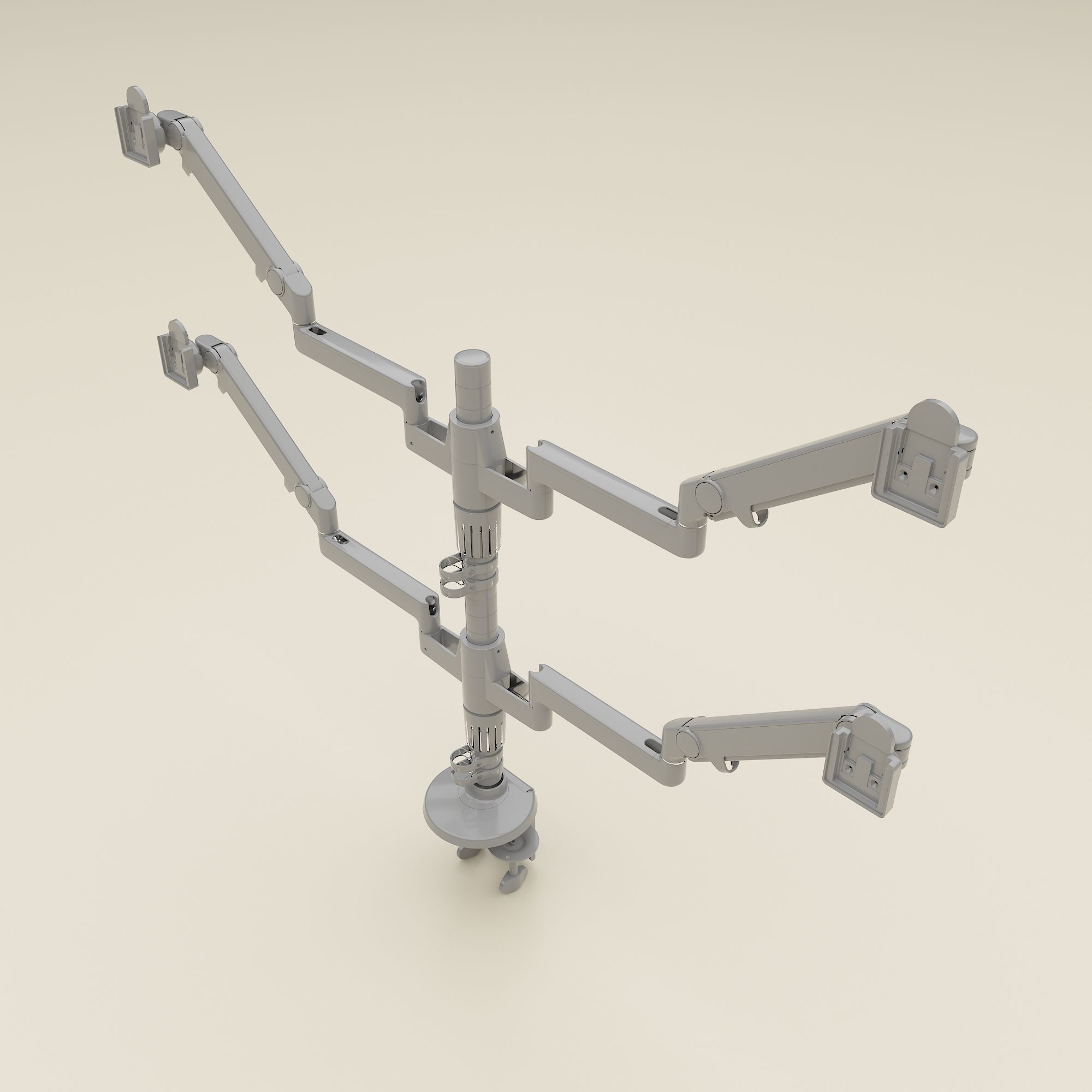 Monitor Arms 3D model_3