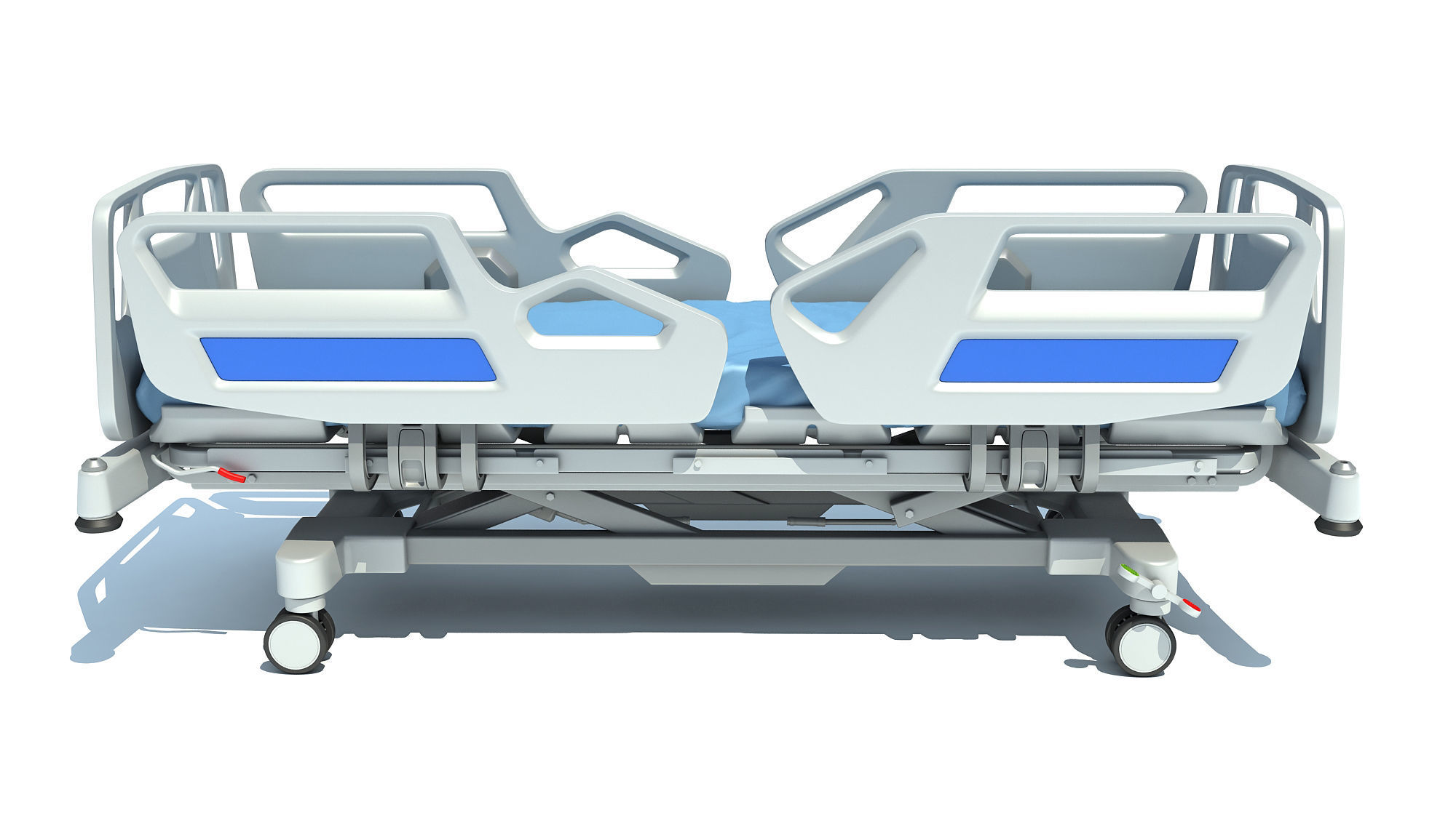 Hospital Medical Bed 1 3D model_1