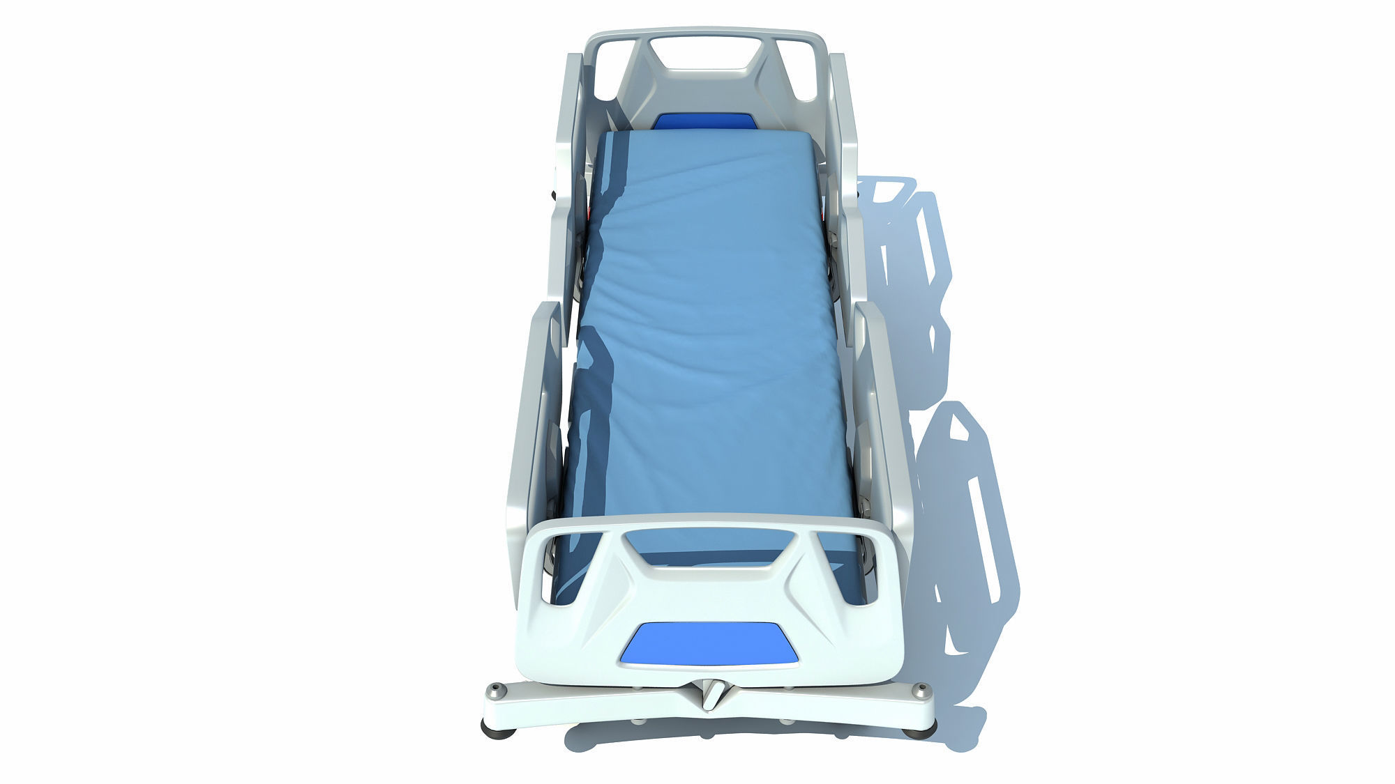 Hospital Medical Bed 1 3D model_4
