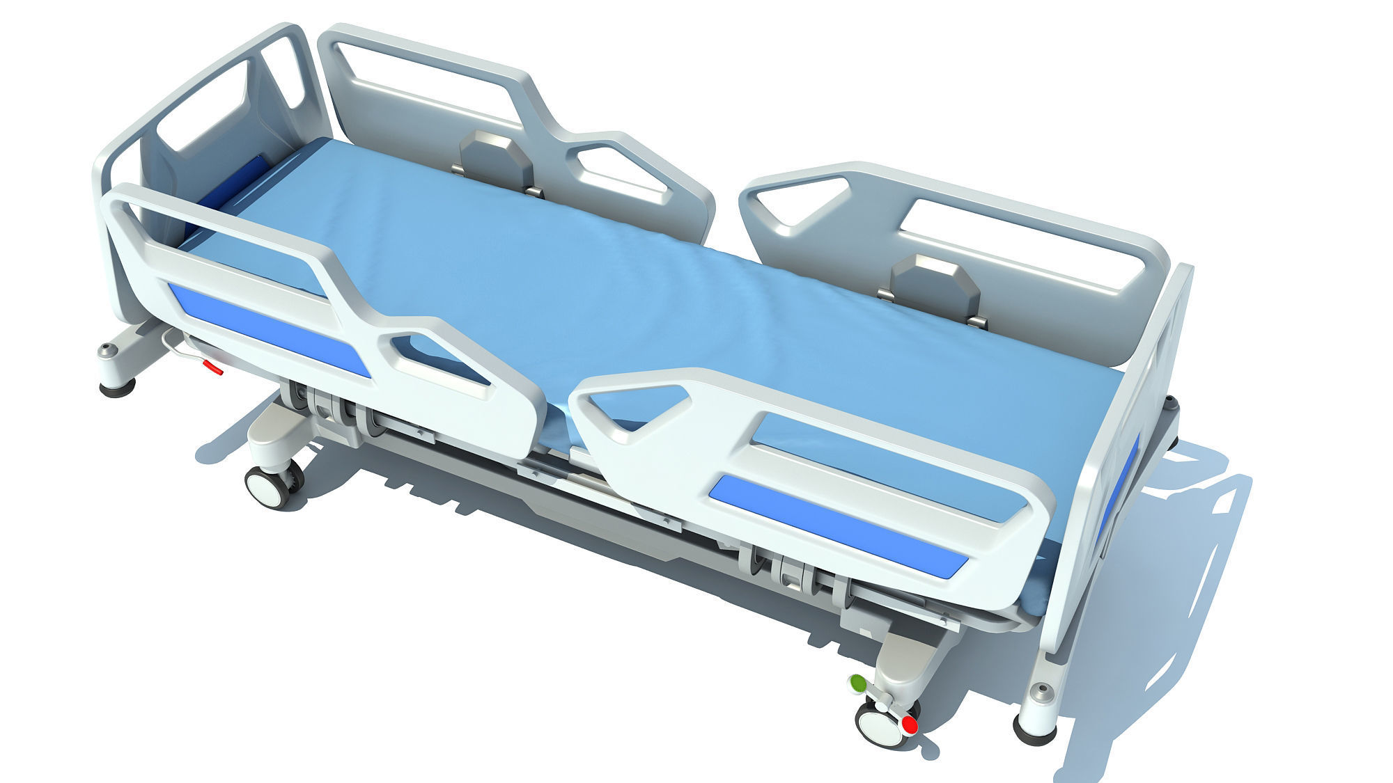 Hospital Medical Bed 1 3D model_3