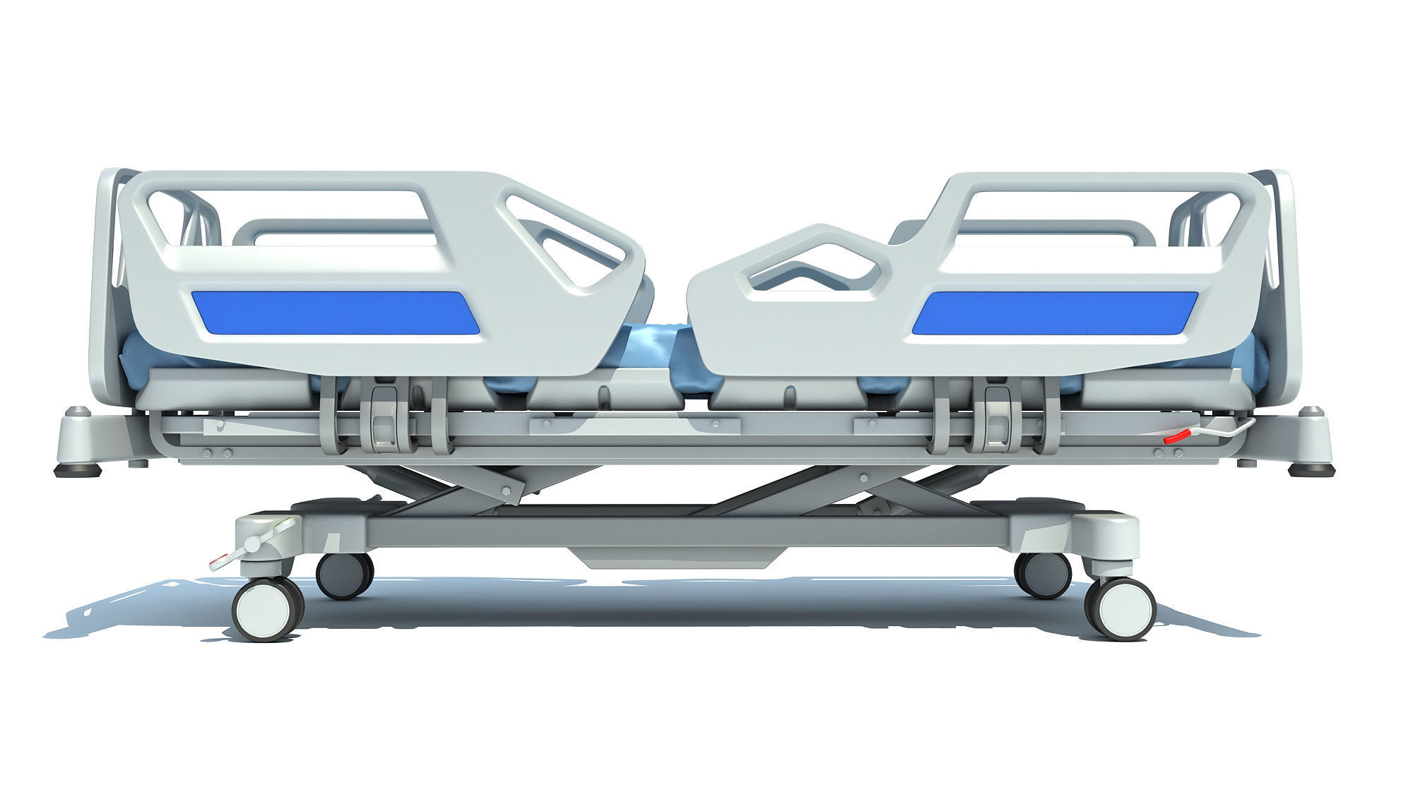 Hospital Medical Bed 1 3D model_7