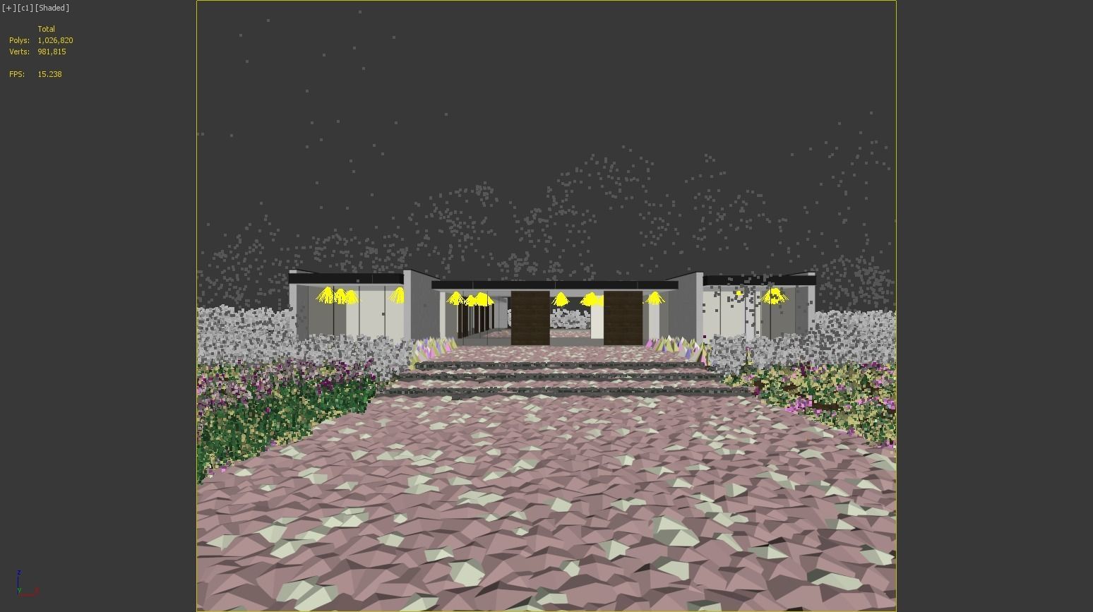 Green trees Collection - Include GrowFX and Mesh file 3D model_3