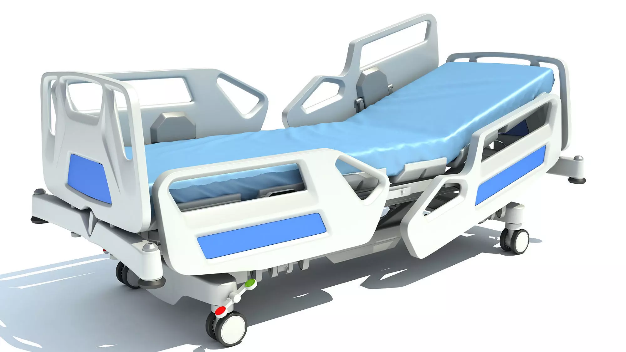 Hospital Medical Bed 2 3D model