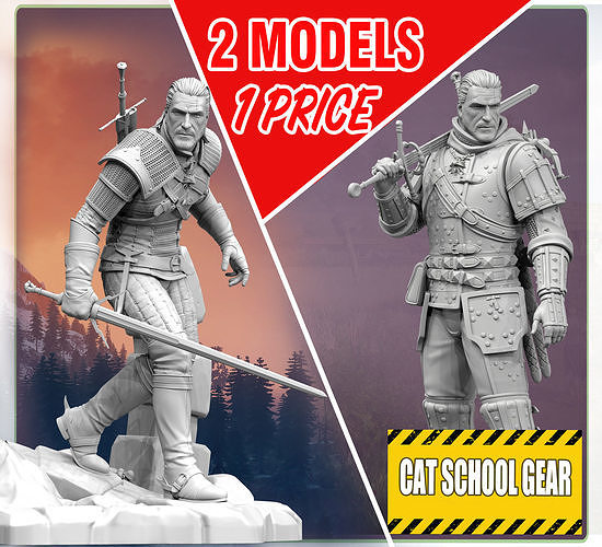Witcher geralt  3D print model