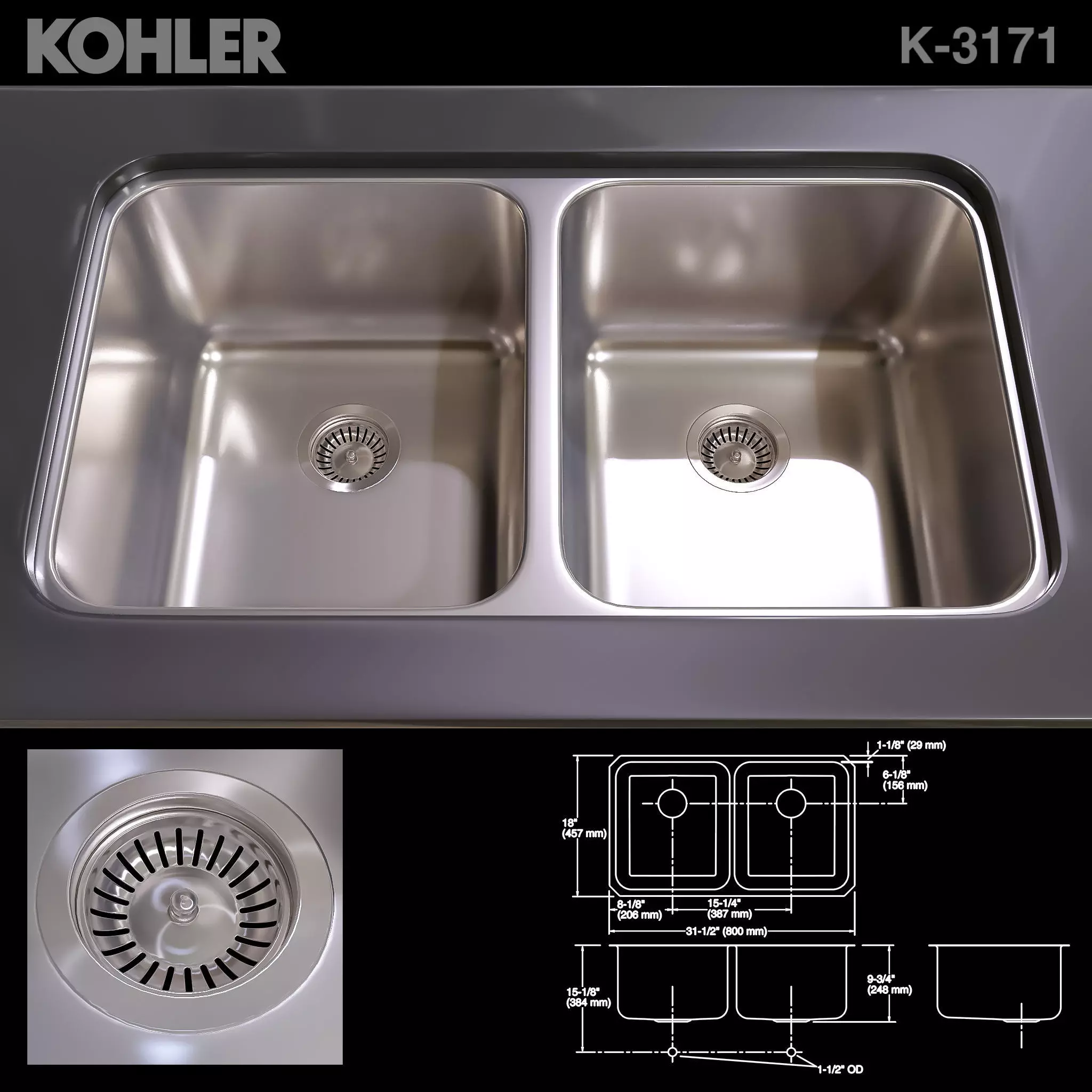 KOHLER K-3171 3D model