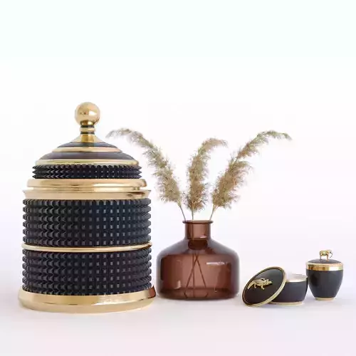 pampas Decorative set 02 3D model